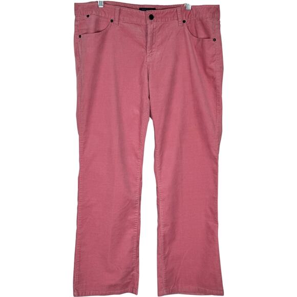 Talbots Signature Boot Corduroy Pants Pink Stretch Cotton NWT Size 18WP - Picture 1 of 15